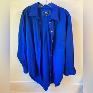 Anthropologie Blue Button-Up Shirt